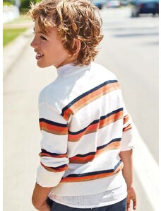 Dječji pamučni pulover Mayoral boja: narančasta, lagani