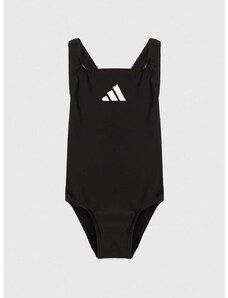 Dječji jednodijelni kupaći kostim adidas Performance 3 BARS SOL ST boja: crna