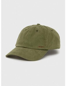 Pamučna kapa sa šiltom Superdry boja: zelena, glatka