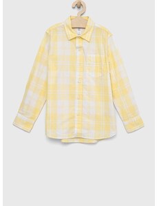 Dječja pamučna košulja GAP boja: žuta