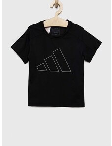 Dječja majica kratkih rukava adidas G TR-ES BL boja: crna