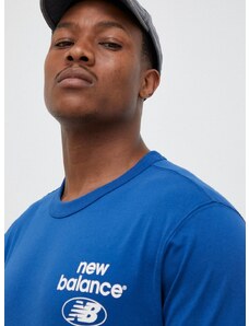 Pamučna majica New Balance s tiskom