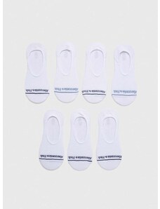 Čarape Abercrombie & Fitch 7-pack za muškarce, boja: bijela