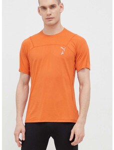 Majica kratkih rukava za trčanje Puma Seasons boja: narančasta, glatki model