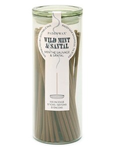 Set mirisnih štapića Paddywax Wild Mint & Santal 100-pack