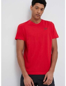 Pamučna majica Reebok IDENTITY boja: crvena, glatki model, IL3697.100070678