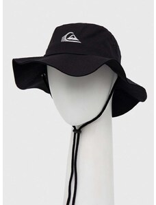 Pamučni šešir Quiksilver boja: crna, pamučni