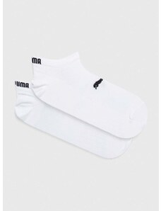 Čarape Puma 2-pack za žene, boja: bijela