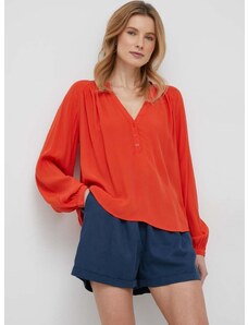 Bluza United Colors of Benetton za žene, boja: narančasta, glatka