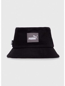 Pamučni šešir Puma boja: crna, pamučni