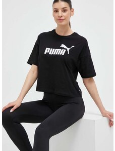 Majica kratkih rukava Puma za žene, boja: crna