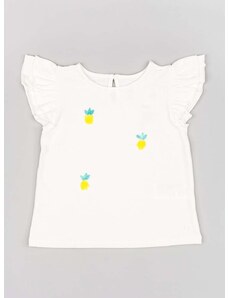 Dječja majica kratkih rukava zippy boja: bijela