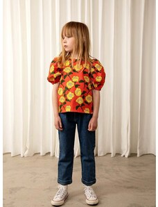 Dječja pamučna bluza Mini Rodini boja: narančasta, s uzorkom