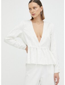 Košulja Bruuns Bazaar Cuckoo Ingrid za žene, boja: bijela