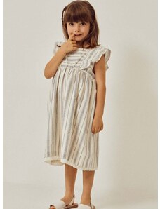 Dječja pamučna haljina zippy mini, širi se prema dolje