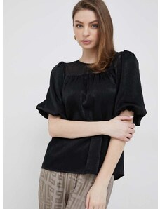 Bluza Dkny za žene, boja: crna, glatka