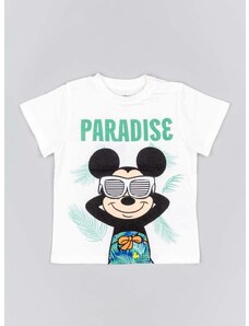 Dječja pamučna majica kratkih rukava zippy x Disney boja: bijela, s tiskom