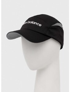 Kapa sa šiltom New Balance LAH31001BK boja: crna, s tiskom
