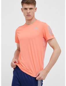 Majica kratkih rukava za trčanje adidas Performance Own The Run boja: narančasta, s tiskom