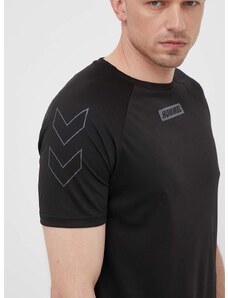 Majica kratkih rukava za trening Hummel Topaz hmlTE T-SHIRT boja: crna, s tiskom, 213475