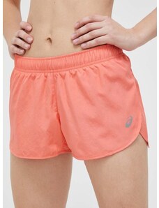 Kratke hlače za trčanje Asics Core Split boja: narančasta, glatki materijal, srednje visoki struk
