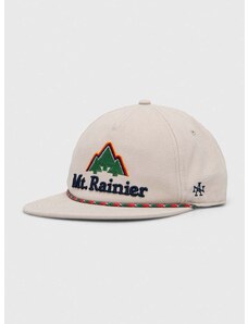 Pamučna kapa sa šiltom American Needle Mount Rainier boja: bež, s aplikacijom
