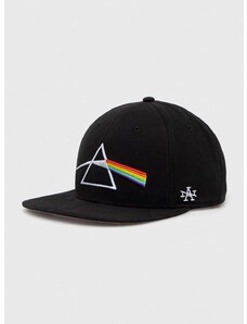 Pamučna kapa sa šiltom American Needle Pink Floyd boja: crna, s aplikacijom