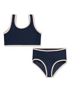 Dječji dvodijelni kupaći kostim Konges Sløjd boja: tamno plava