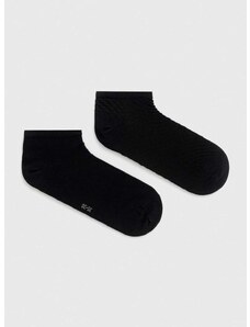 Čarape Tommy Hilfiger 2-pack za žene, boja: crna