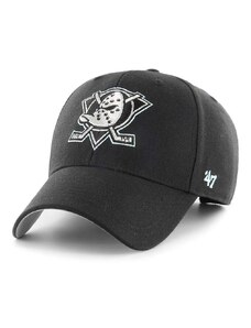 Kapa sa šiltom s dodatkom vune 47 brand NHL Anaheim Ducks boja: crna, s aplikacijom