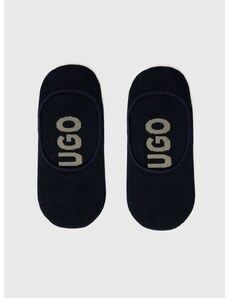 Čarape HUGO 2-pack za muškarce, boja: tamno plava