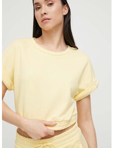 Homewear majica kratkih rukava United Colors of Benetton boja: žuta