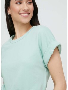 Homewear majica kratkih rukava United Colors of Benetton boja: zelena