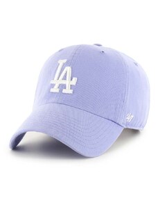 Pamučna kapa sa šiltom 47 brand MLB Los Angeles Dodgers boja: ljubičasta, s aplikacijom