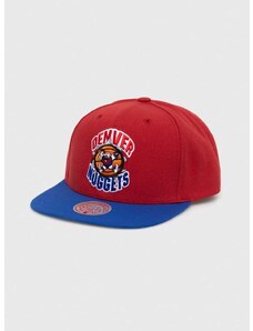 Kapa sa šiltom Mitchell&Ness Denver Nuggets boja: crvena, s uzorkom