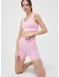 Kratke hlače za trening Juicy Couture Liza boja: ružičasta, glatki materijal, visoki struk
