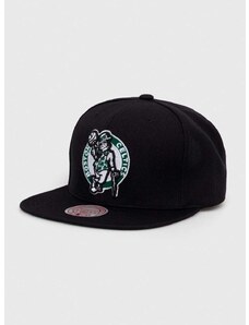 Kapa sa šiltom s dodatkom vune Mitchell&Ness Boson Celtics boja: crna, s aplikacijom