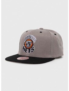 Kapa sa šiltom Mitchell&Ness Brooklyn Nets boja: siva, s aplikacijom