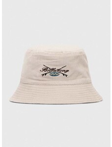Pamučni šešir Billabong boja: bež, pamučni