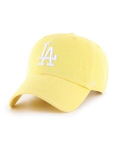 Pamučna kapa sa šiltom 47 brand MLB Los Angeles Dodgers boja: žuta, s aplikacijom