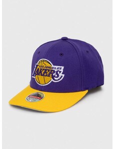 Kapa sa šiltom s dodatkom vune Mitchell&Ness Los Angeles Lakers boja: ljubičasta, s aplikacijom