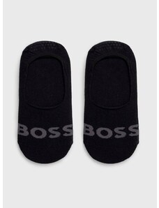 Čarape BOSS 2-pack za muškarce, boja: crna