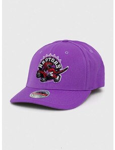 Kapa sa šiltom s dodatkom vune Mitchell&Ness Toronto Raptors boja: ljubičasta, s aplikacijom