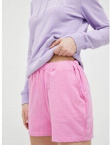 Kratke hlače Roxy Essential Energy za žene, boja: ružičasta, glatki materijal, visoki struk