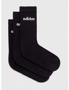 Čarape adidas 3-pack za muškarce, boja: crna