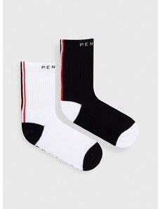 Čarape P.E Nation 2-pack za žene, boja: crna