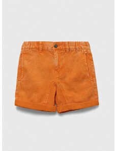 Dječje traper kratke hlače United Colors of Benetton boja: narančasta