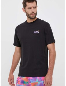 Pamučna majica Puma X 8ENJAMIN boja: crna, s tiskom