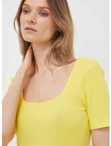 Majica kratkih rukava United Colors of Benetton za žene, boja: žuta