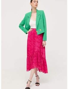 Suknja Morgan boja: ružičasta, maxi, ravna